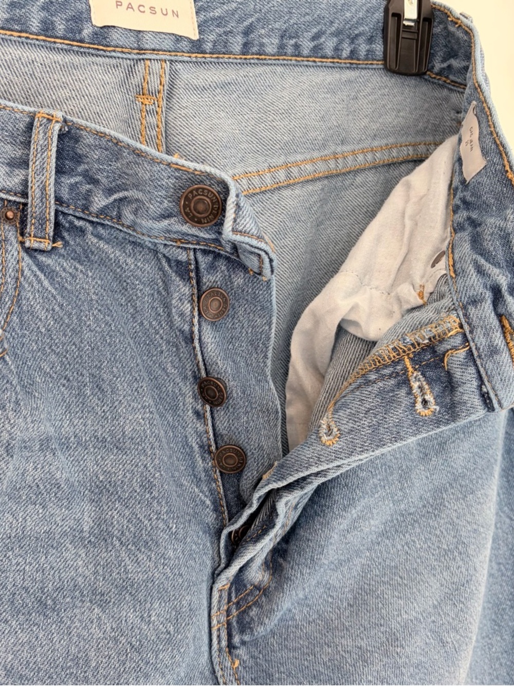 PacSun High-Rise Straight Leg Dad Jeans Y2K Vintage Normcore Streetwear 29 - Picture 4 of 13